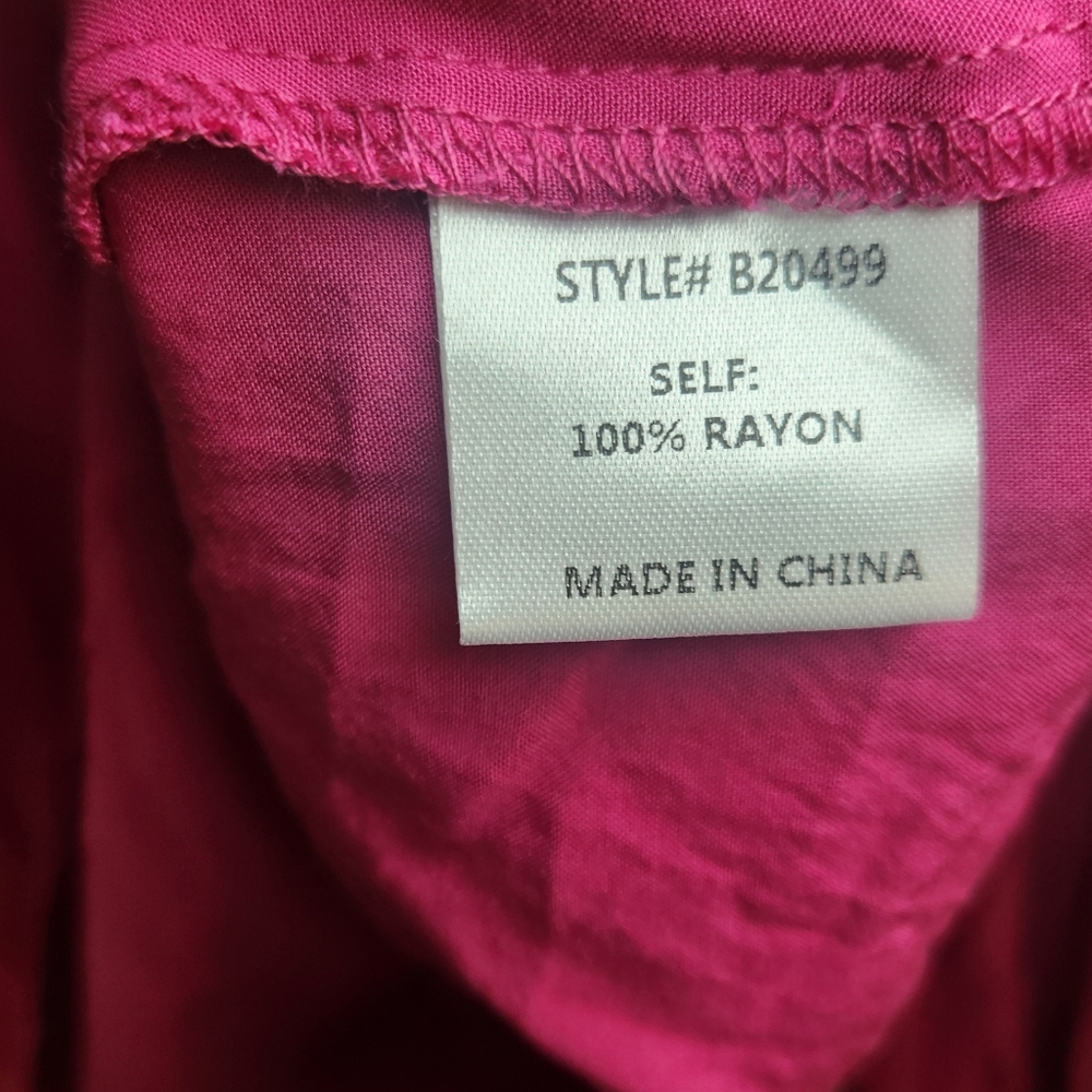 Women's Ruffled Blouse - Pink - Picture 3 of 6
